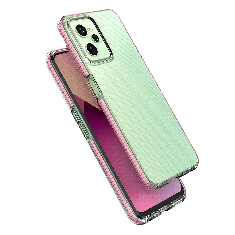 Spring Case til Realme C35 silikone dækning med ramme sort