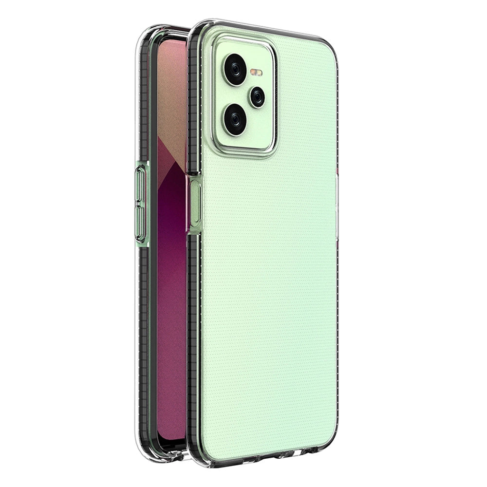 Spring Case til Realme C35 silikon cover med ramme sort