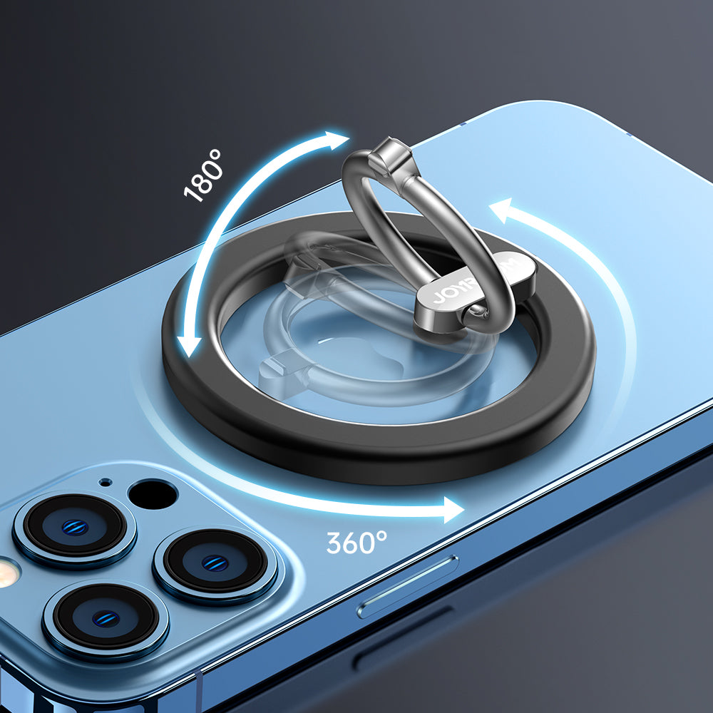 Joyroom kit multifunktionel magnetisk bilholder ring telefon støtte sort (JR-ZS294)