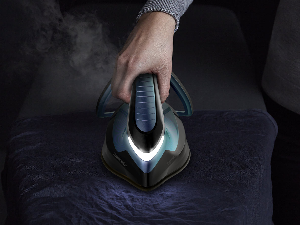 Tefal Express Vision SV8151 Dampstrygejern 2800W Sort Blå