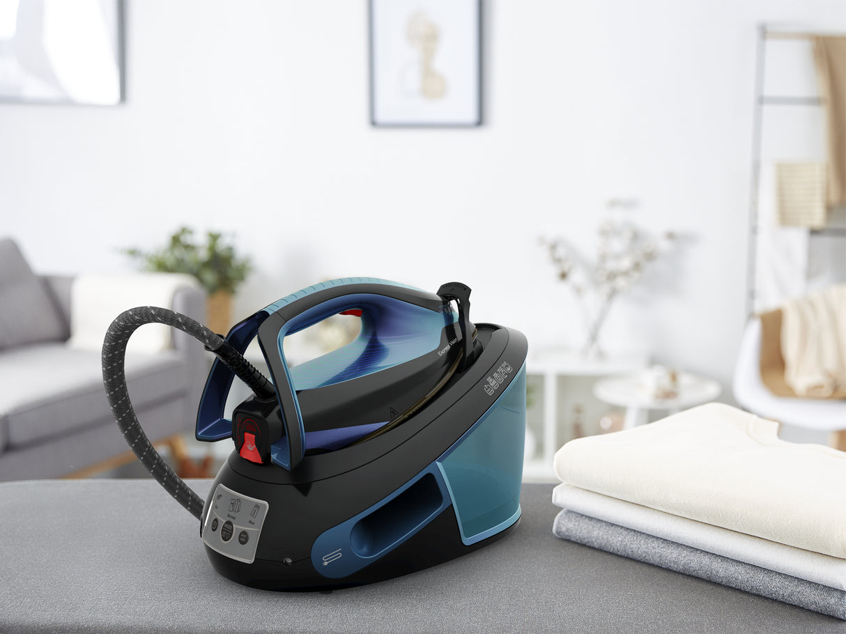 Tefal Express Vision SV8151 Dampstrygejern 2800W Sort Blå