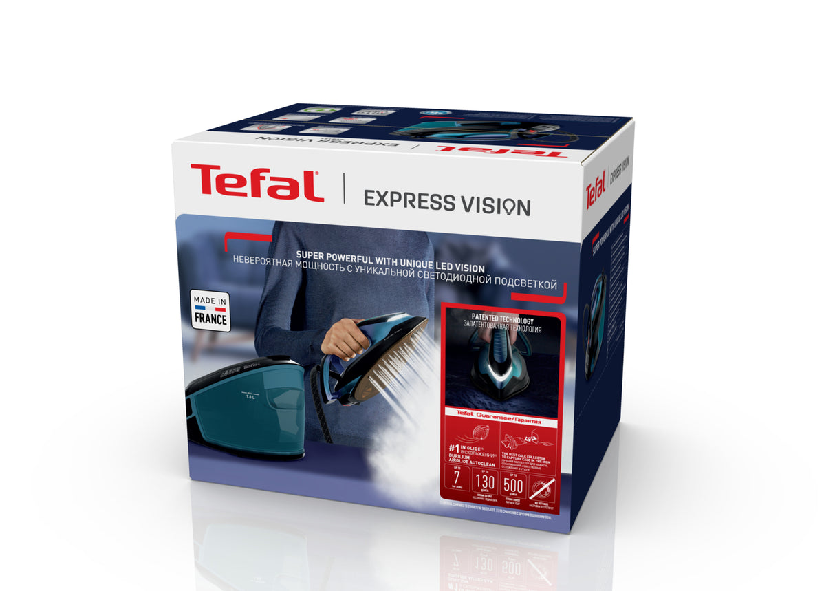 Tefal Express Vision SV8151 Dampstrygejern 2800W Sort Blå