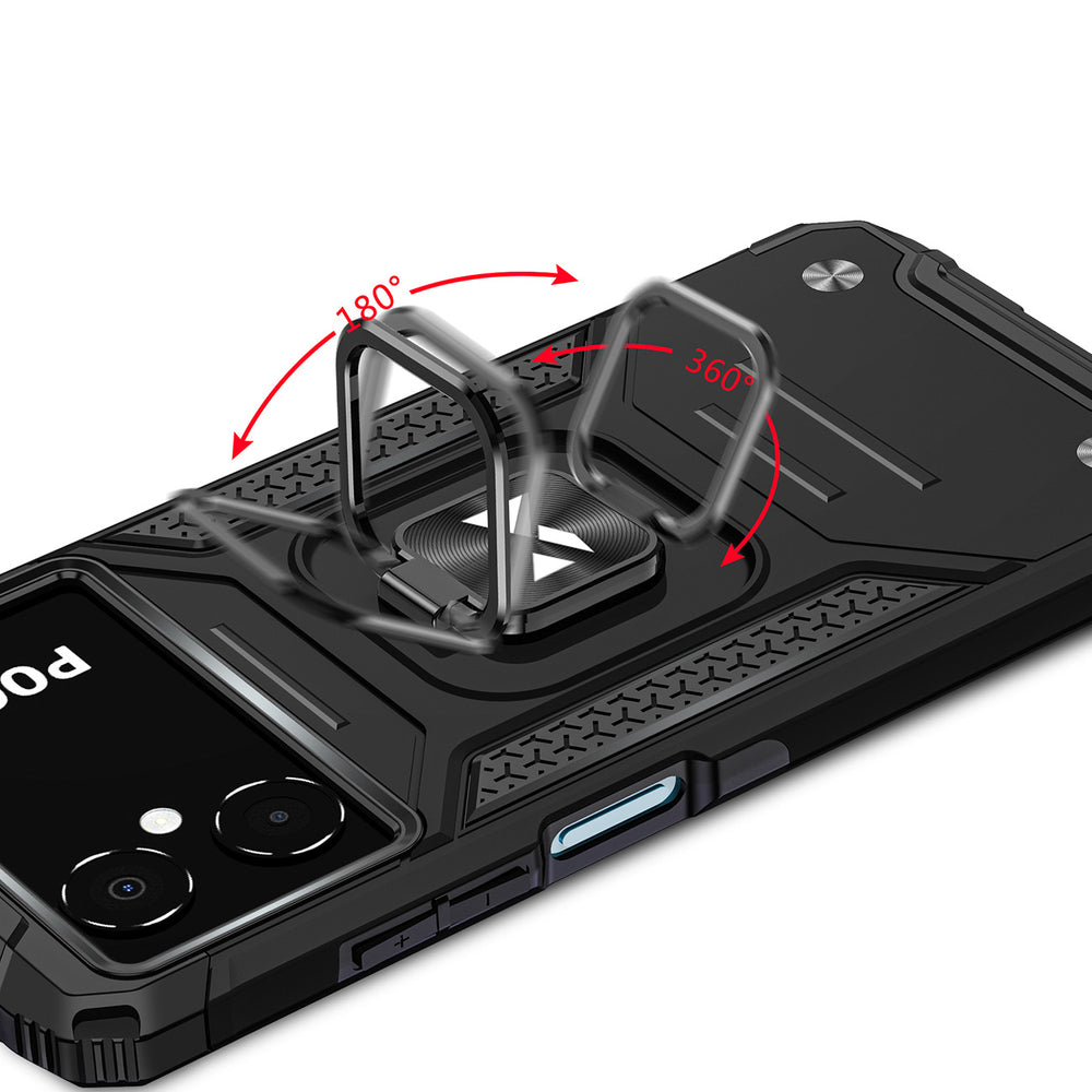 Wozinsky Ring Armor case til Samsung Galaxy A03 pansret cover magnetisk holder ring sort