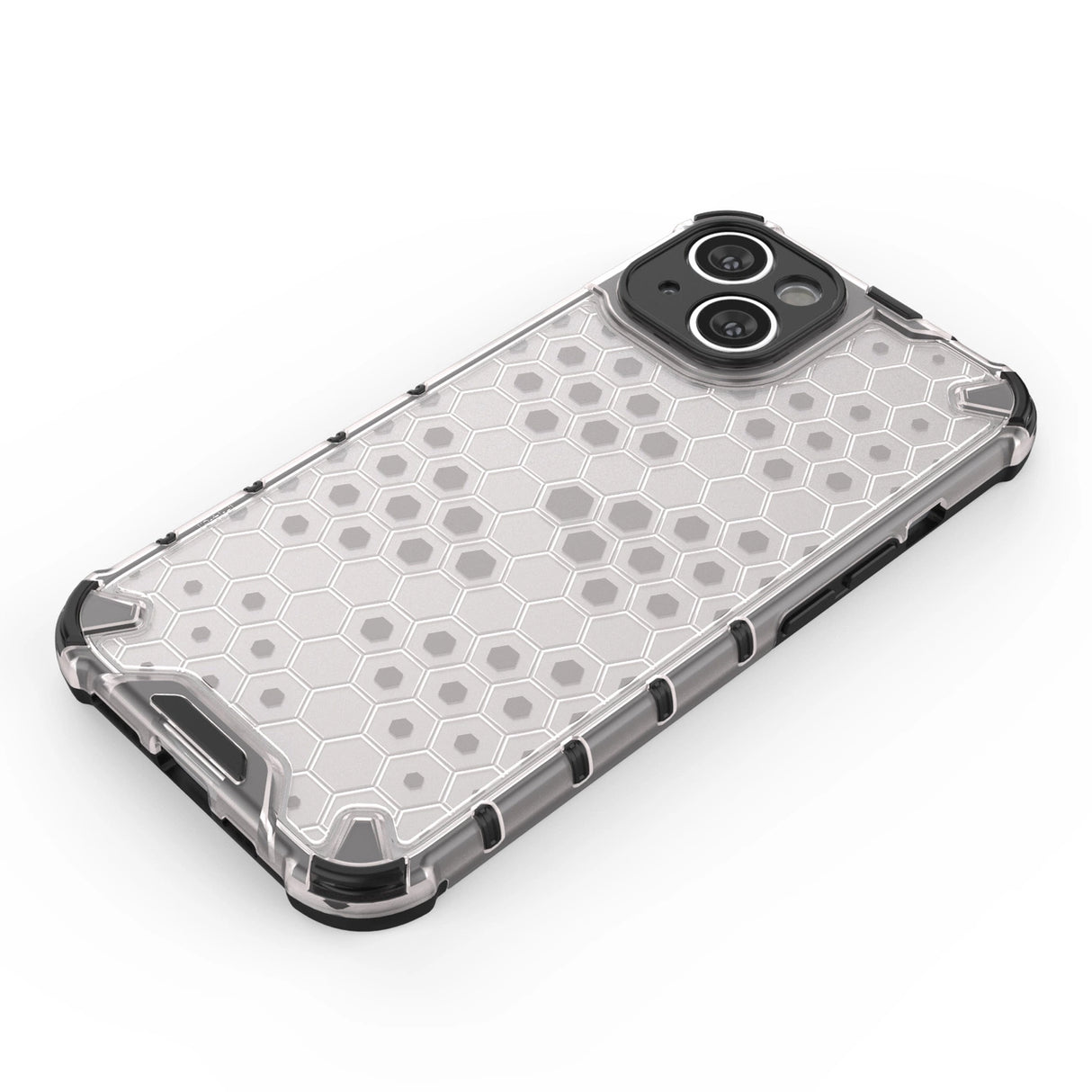 Honeycomb case til iPhone 14 pansret hybrid cover sort