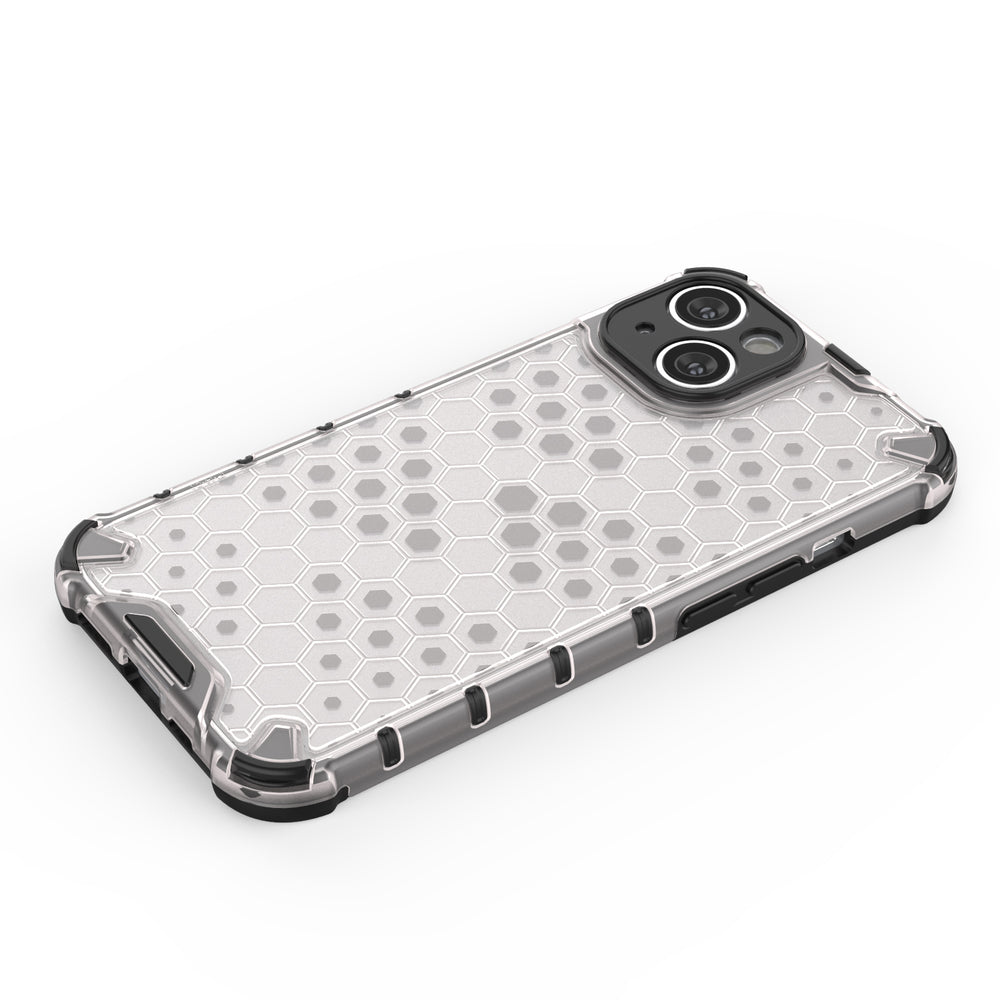 Honeycomb case til iPhone 14 pansret hybrid cover blå