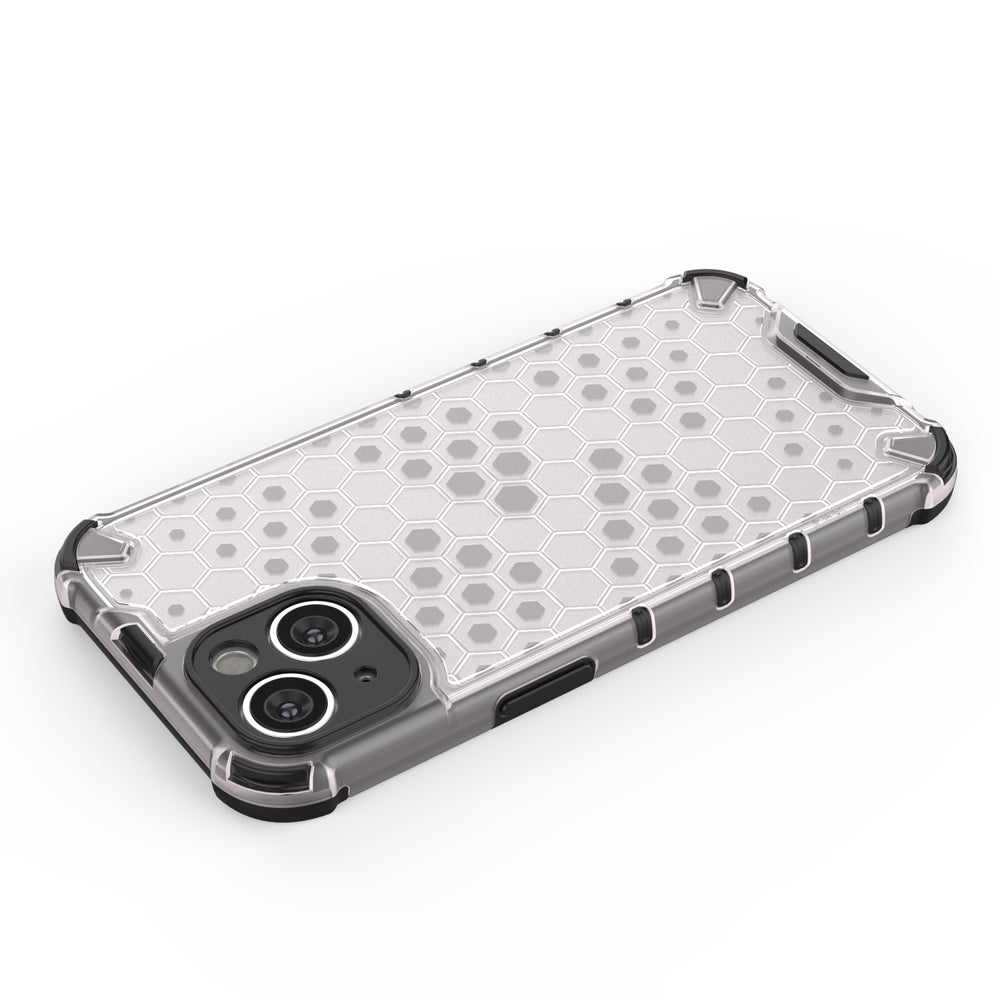 Honeycomb case til iPhone 14 Plus pansret hybrid cover sort