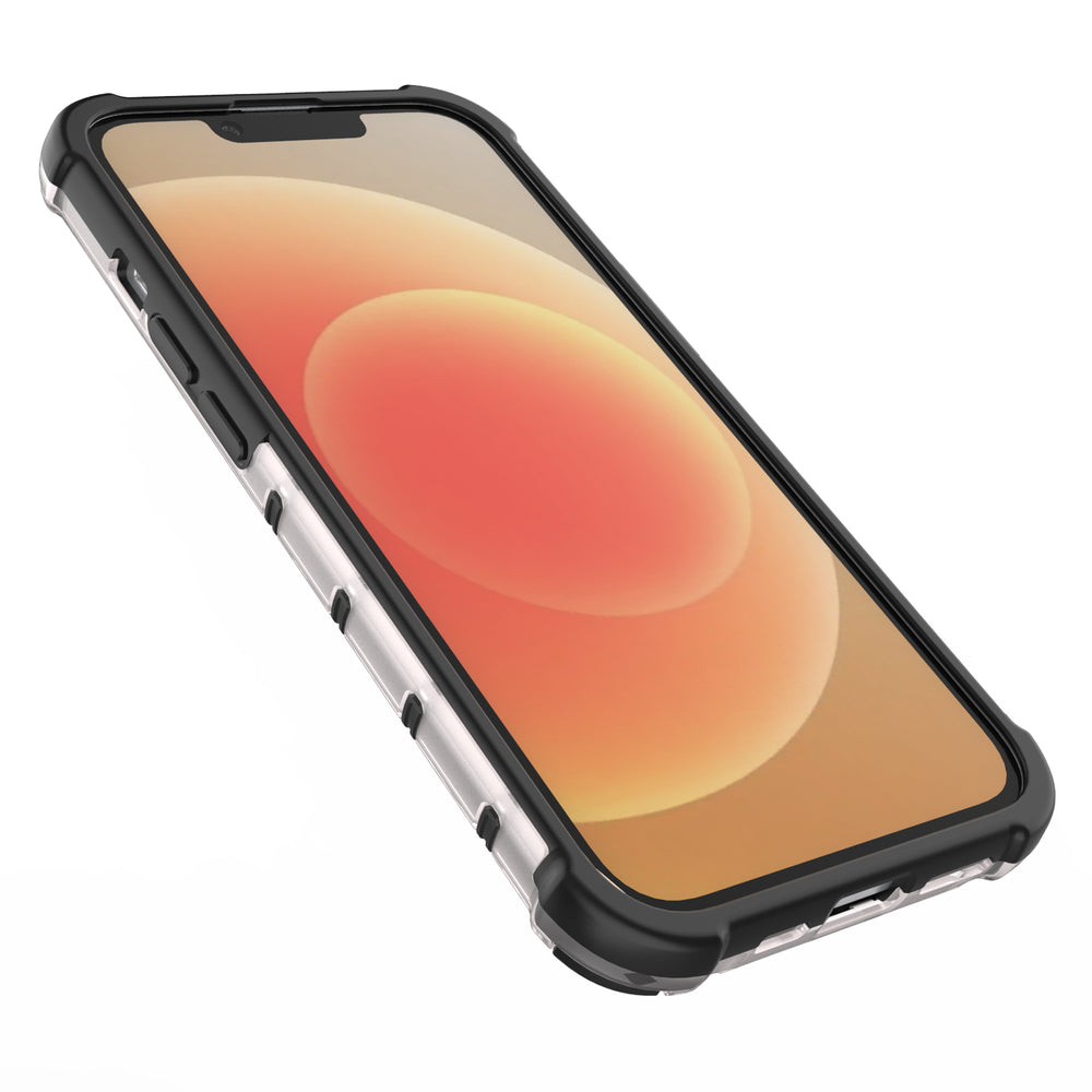 Honeycomb case til iPhone 14 Plus pansret hybrid cover gennemsigtigt