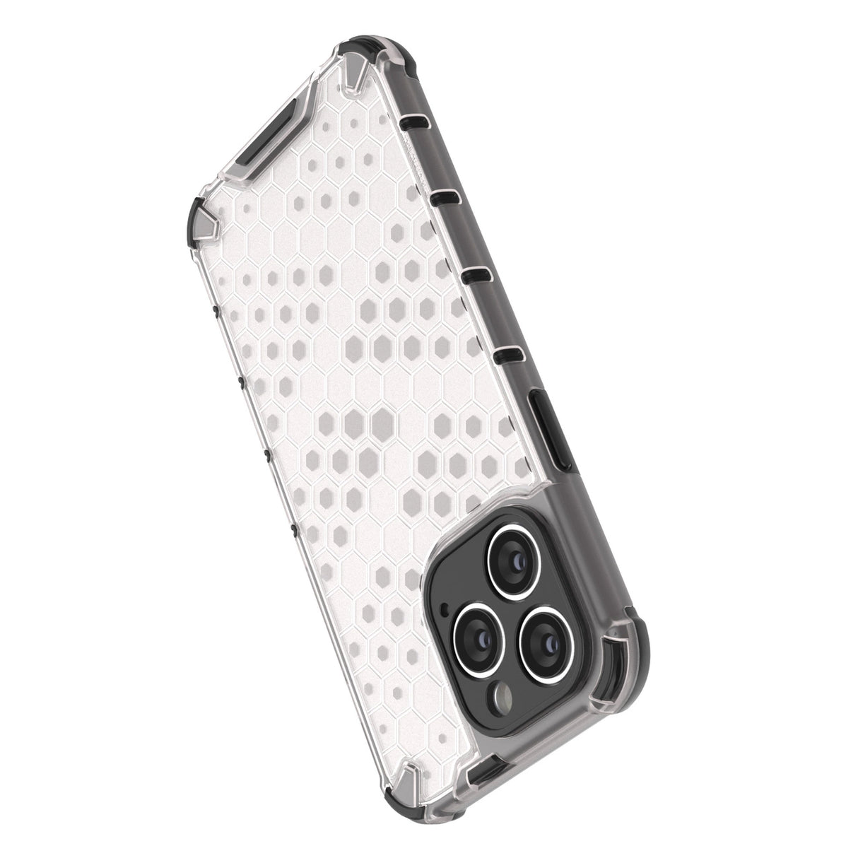 Honeycomb case til iPhone 14 Pro pansret hybrid cover gennemsigtigt