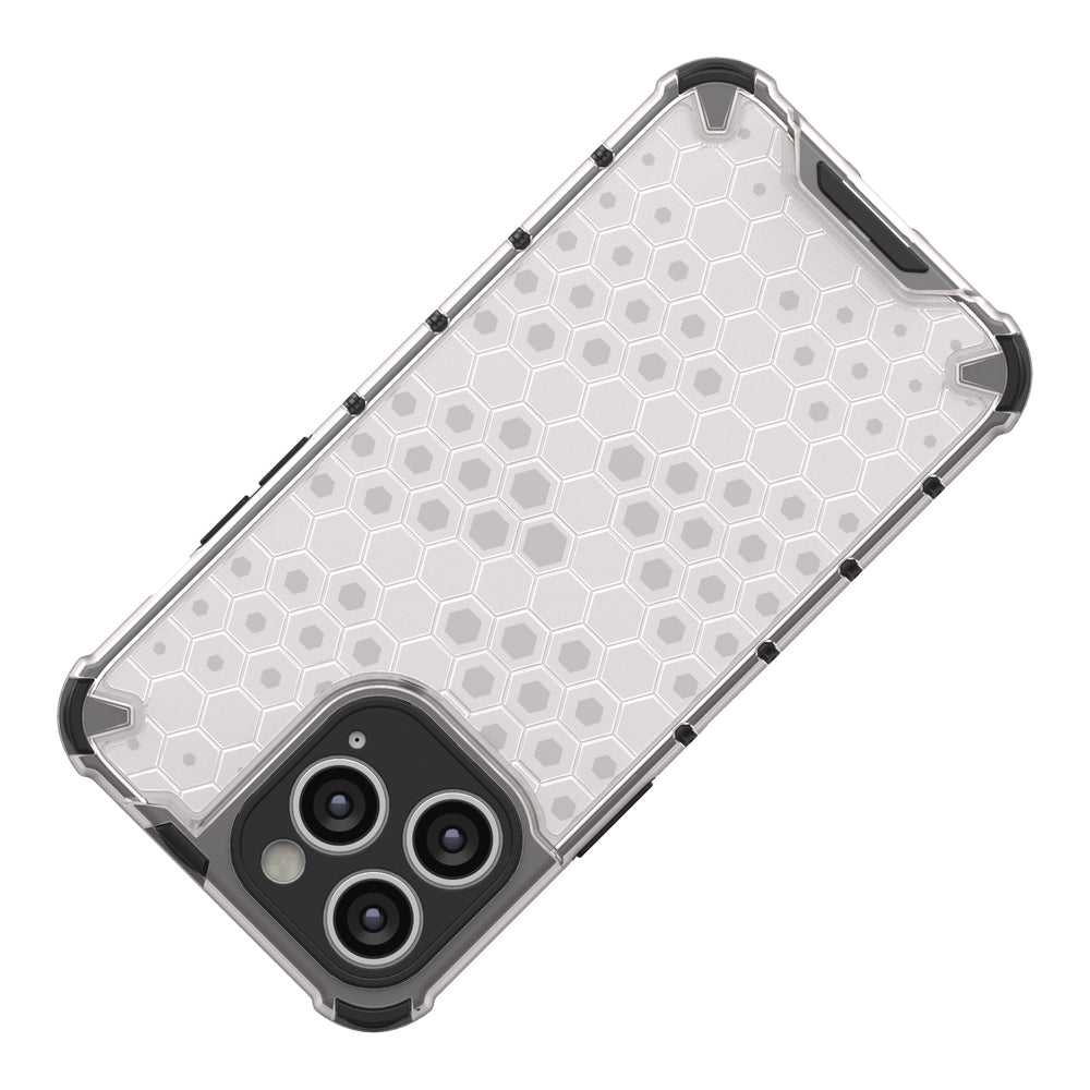 Honeycomb case til iPhone 14 Pro Max pansret hybrid cover sort