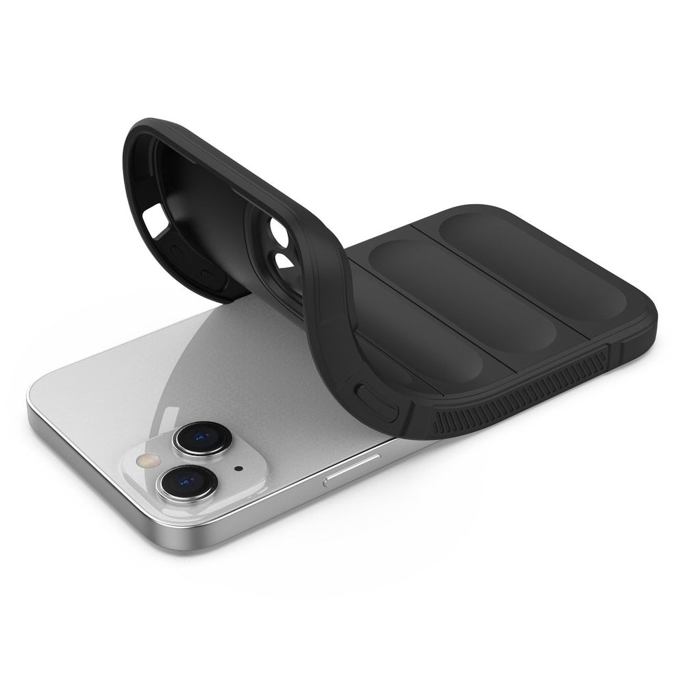 Magic Shield Case Case til iPhone 14 Plus fleksibelt pansret cover sort