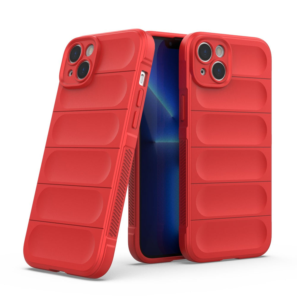 Magic Shield Case Case for iPhone 14 Plus fleksibelt pansret cover rød
