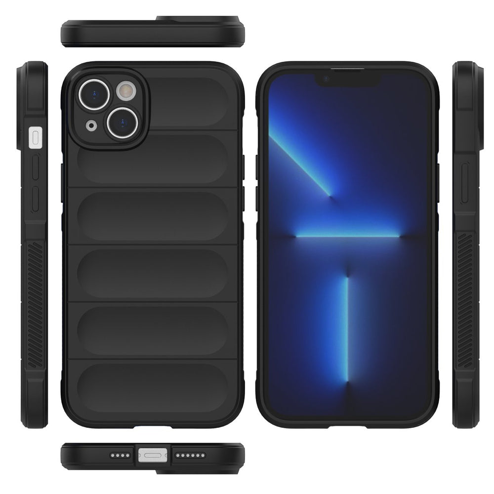 Magic Shield Case Case til iPhone 14 Plus fleksibelt pansret mørkblå omslag