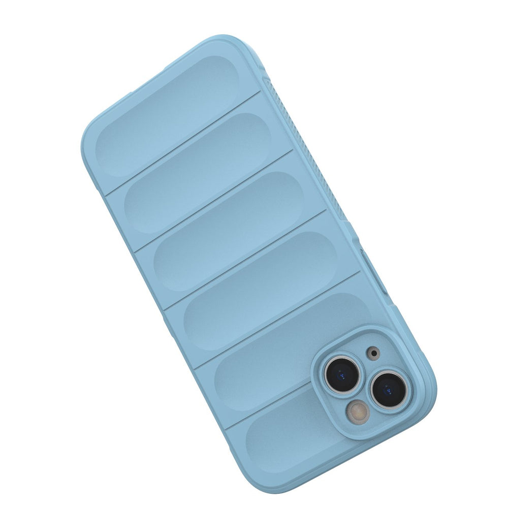 Magic Shield Case Case for iPhone 14 Plus Fleksibel pansret sag lysblå