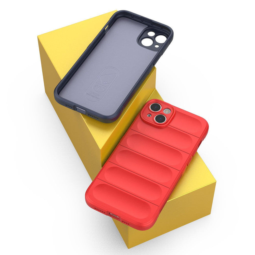 Magic Shield Case Case for iPhone 14 Plus Fleksibel pansret sag lysblå