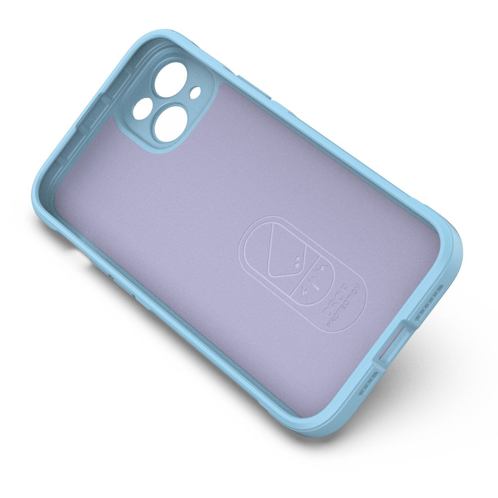 Magic Shield Case Case for iPhone 14 Plus Fleksibel pansret sag lysblå