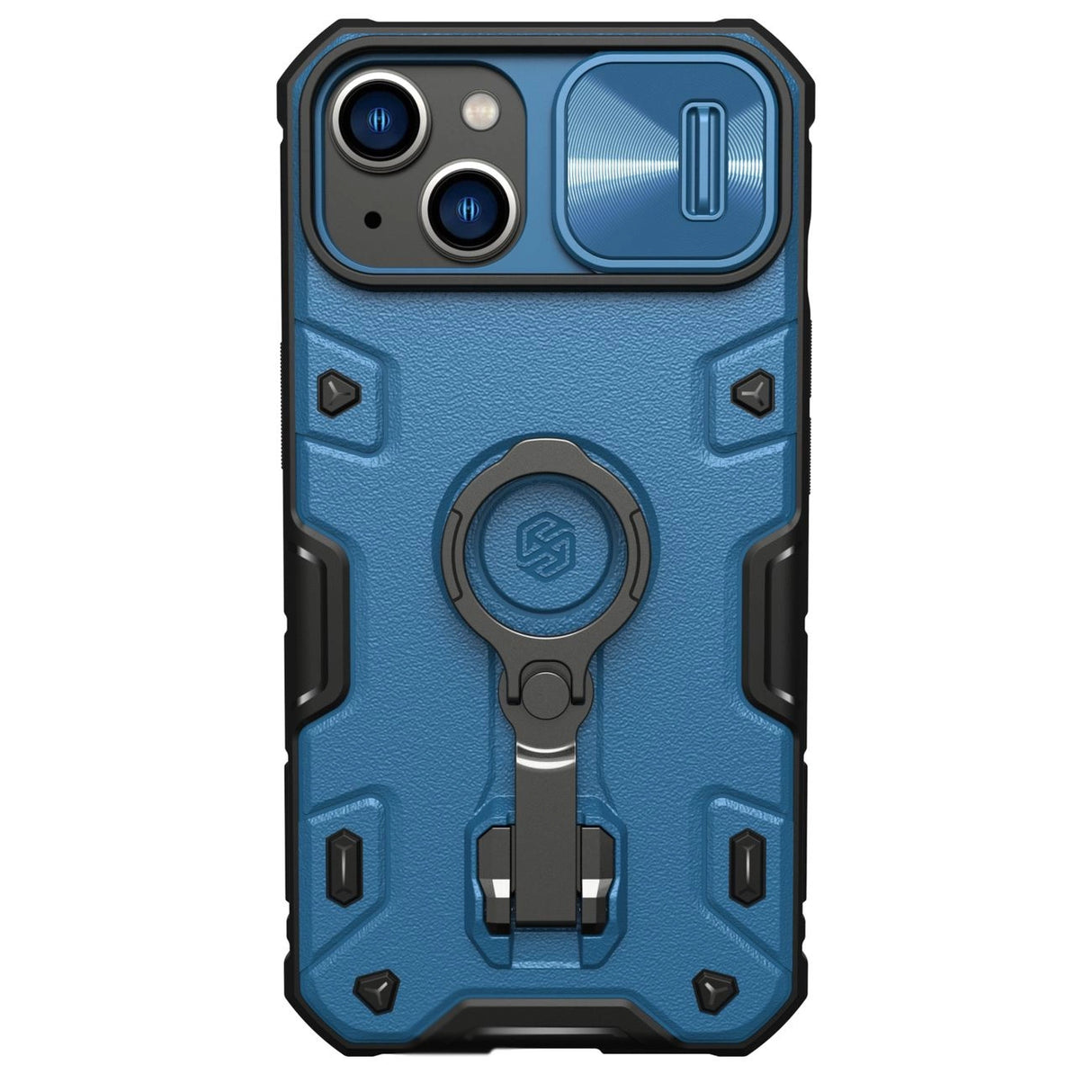 Nillkin CamShield Armor Pro Magnetisk Case iPhone 14 Plus Magnetisk MagSafe Cover med Camera Protector Blue