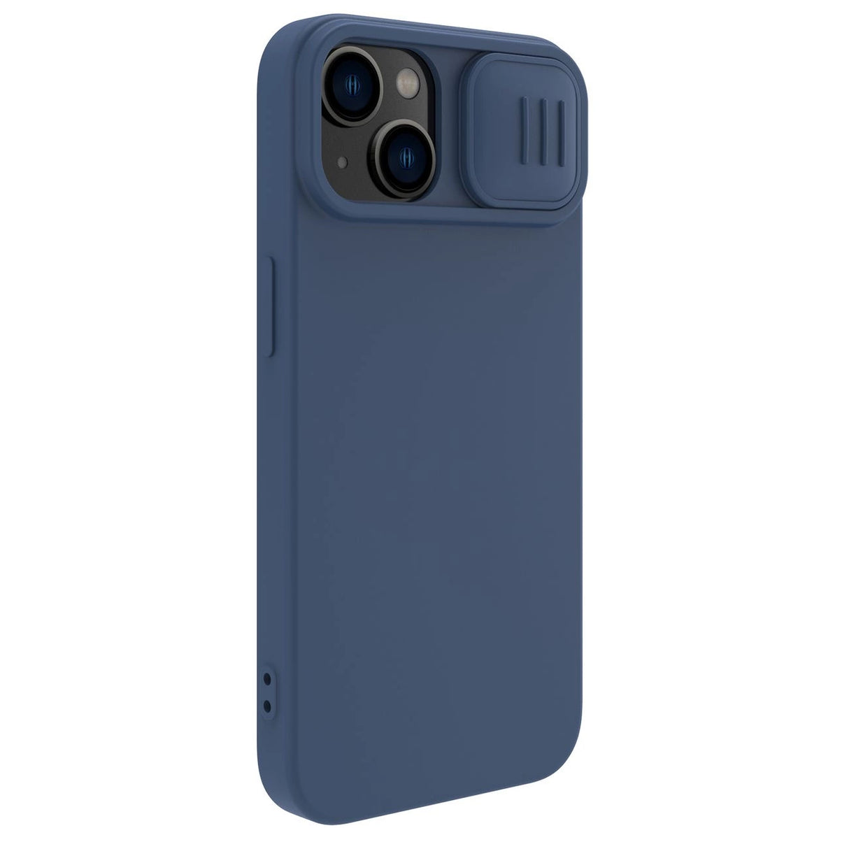 Nillkin CamShield Silky Silicone Case iPhone 14 Plus Case med kamera beskytter Blå