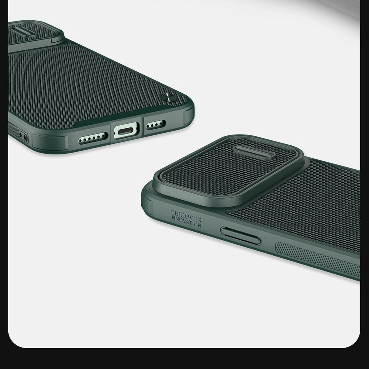 Nillkin Textured S Case til iPhone 14, pansret cover med kamera cover, blå