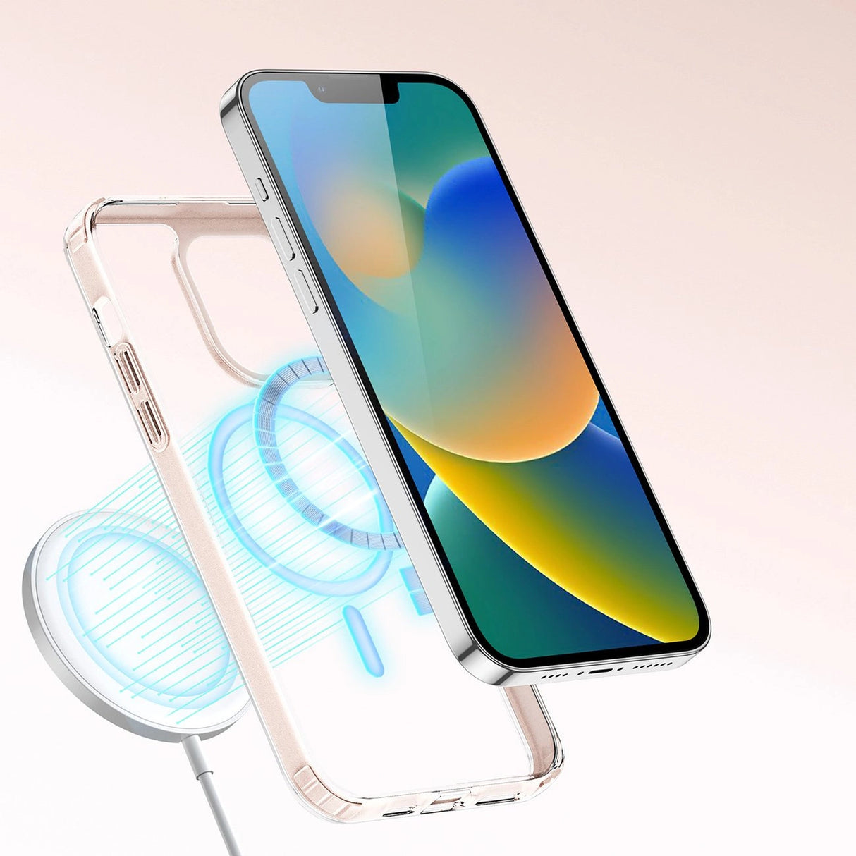 Dux Ducis Clin2 case for iPhone 14 Plus magnetic MagSafe cover pink