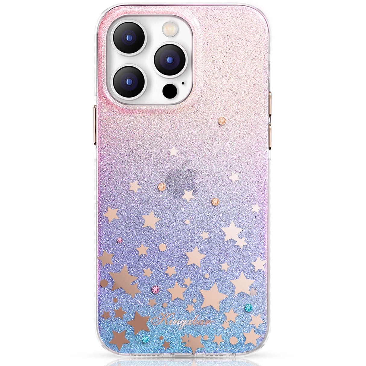 Kingxbar Heart Star Series-foder for iPhone 14 Plus-foder med stjernetegn