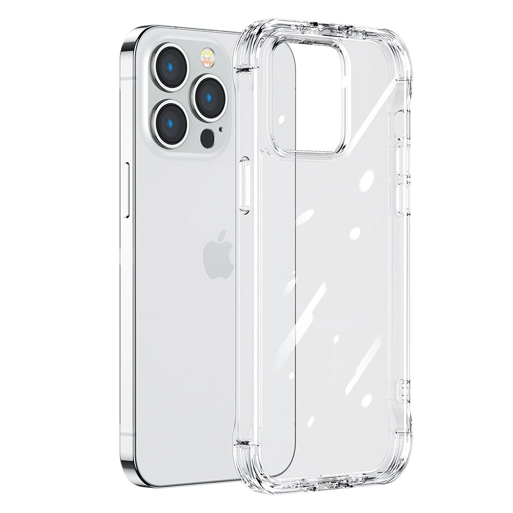 Joyroom Defender Series Case Cover til iPhone 14 Pro Armored Hook Cover Stand Clear (JR-14H2)