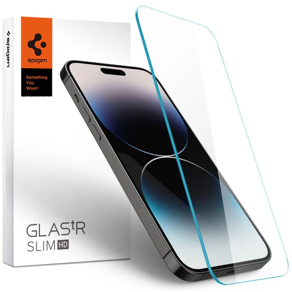 Spigen Glas.tR Slim tempereret glas til iPhone 14 Pro Max