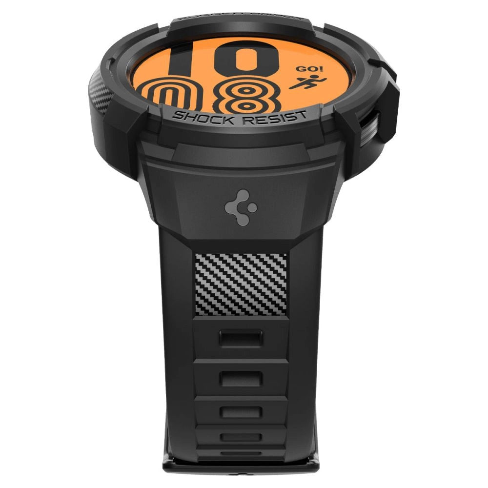 Spigen Rugged Armor Pro Case med rem til Samsung Galaxy Watch 5 Pro (45 mm) - sort