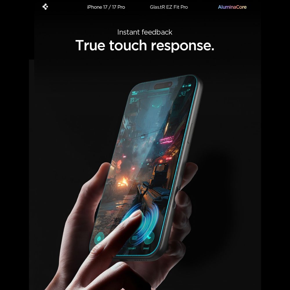 Hærdet Glas Spigen Glas.Tr ”Ez Fit Pro Ac” Iphone 16 Pro / 17 / 17 Pro / 18 Pro Clear