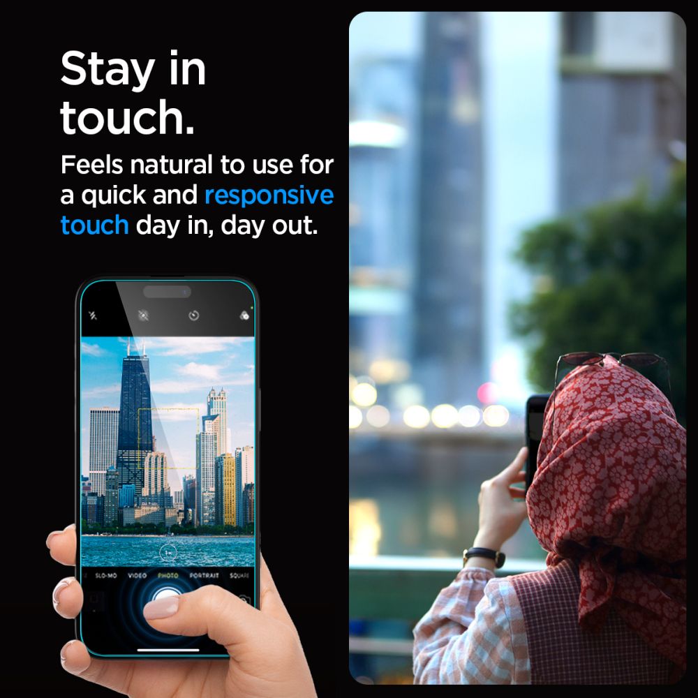 Hærdet Glas Spigen Glas.Tr ”Ez Fit” Iphone 15 Plus / 16 Plus Fortrolighed