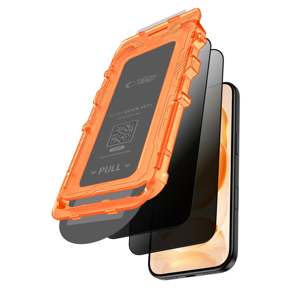 Privacyglas Tech Protect Quick Set Spy+ 2 Pack Iphone 18 Pro Privacy