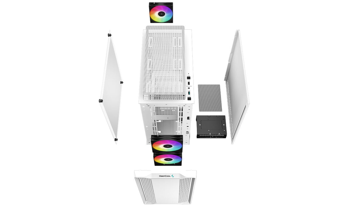 DeepCool CC360 WH ARGB Mini Tower Hvid