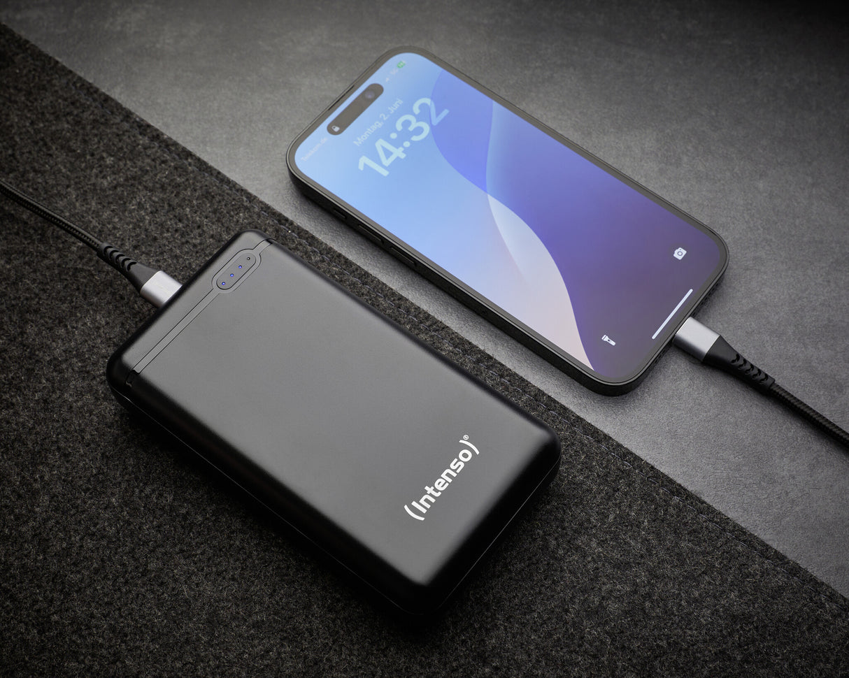 Intenso XS20000 Lithium polymer (LiPo) 20000 mAh Sort