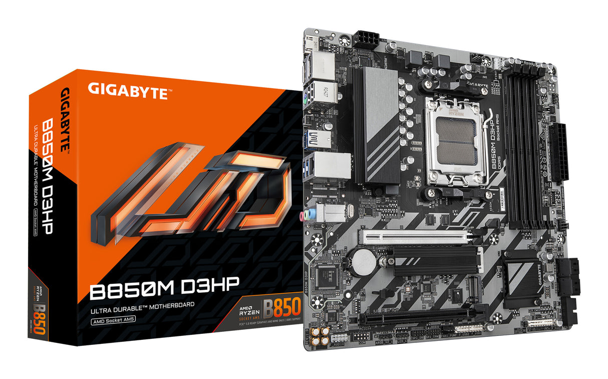 GIGABYTE B850M D3HP bundkort AMD B850 Sokkel AM5 micro ATX