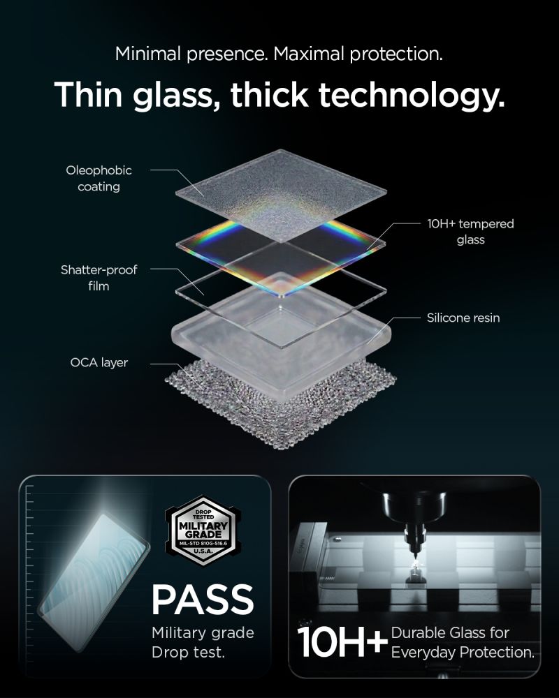 Hærdet Glas Spigen Alm Glas.Tr T Ipad Air 11” 6/7/8 / 2024 2026 Clear