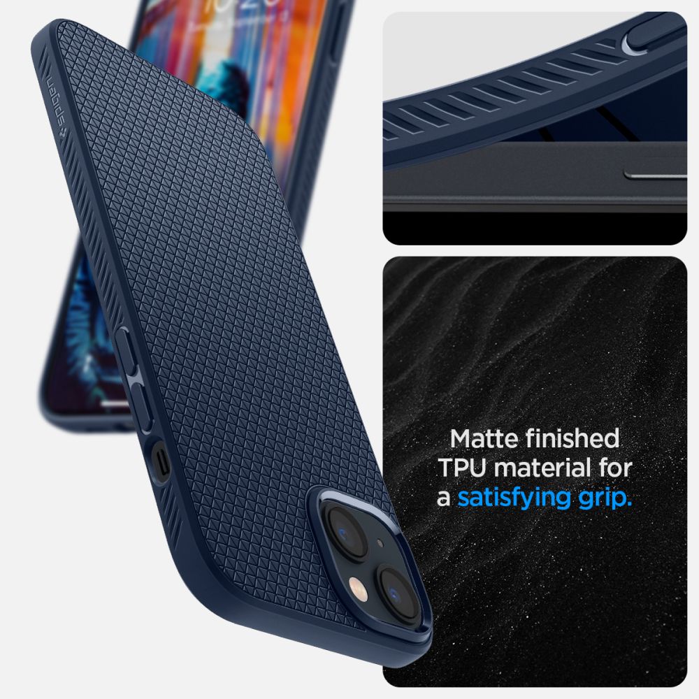 Spigen Liquid Air Iphone 14 Plus / 15 Plus Marineblå