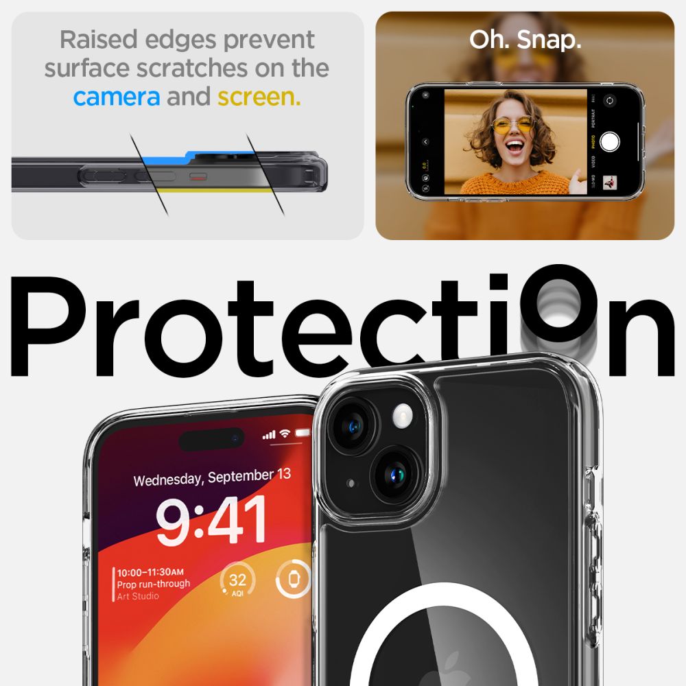 Spigen Ultra Hybrid Magsafe Iphone 15 Hvid
