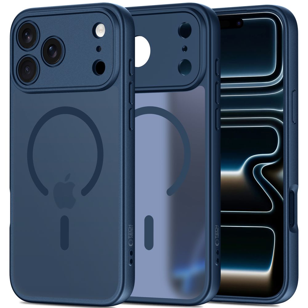 Tech Protect Basicmag Magsafe Iphone 17 Pro Mat Dyb Blå