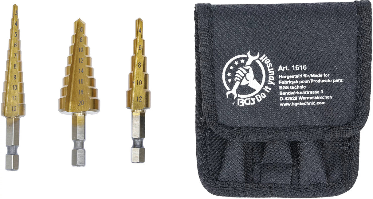 BGS technic HSS Step Drill Set