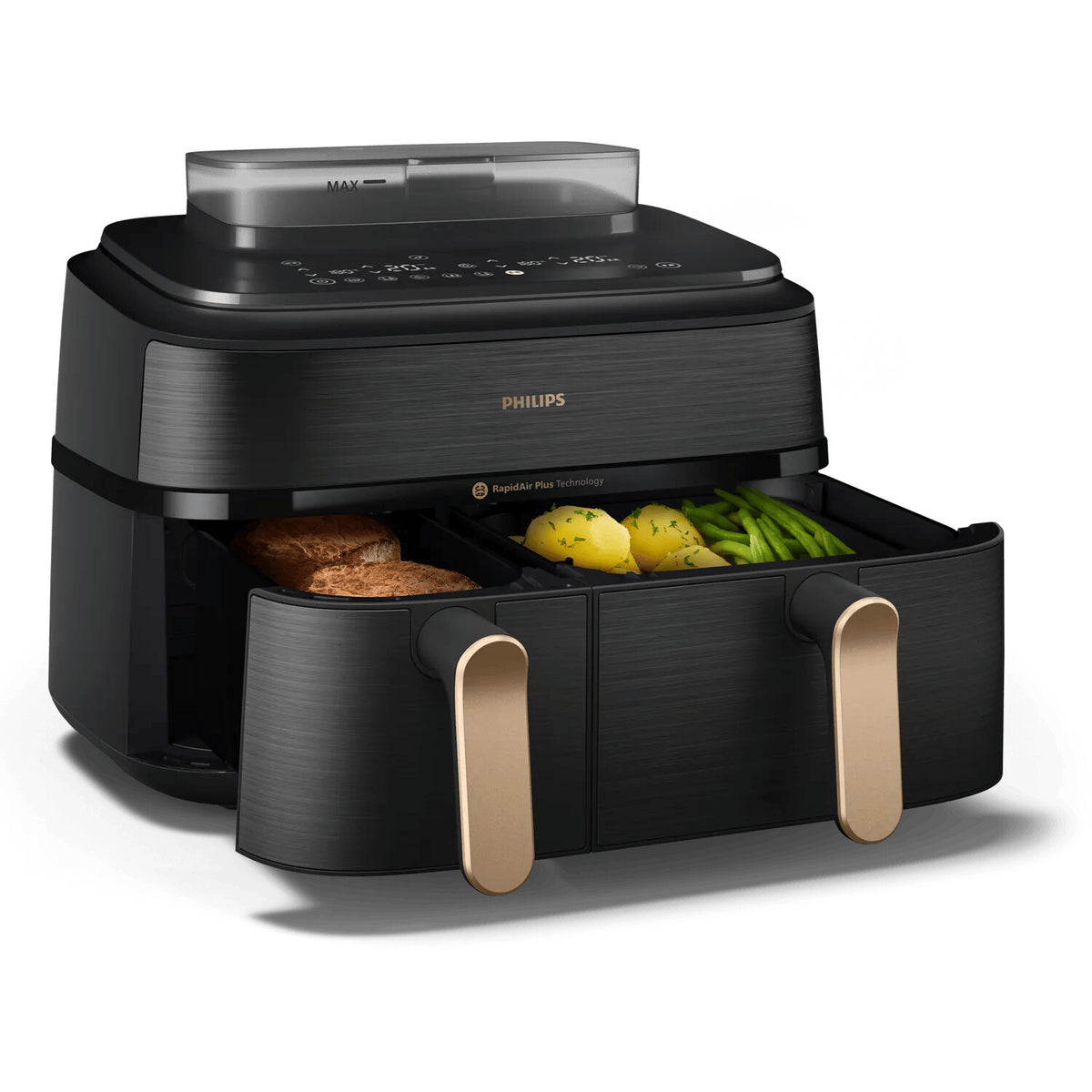 Philips 5000 Series NA552 Dobbelt varmluftssteger 2.75kW Sort rustfrit stål