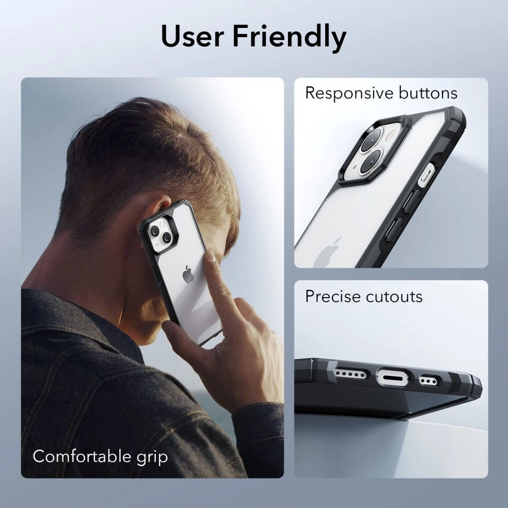 ESR Air Armor Case til iPhone 14 Plus - Clear Black