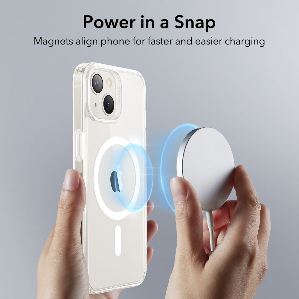 ESR Classic Hybrid Halolock Case with MagSafe for iPhone 13 / iPhone 14 - Clear