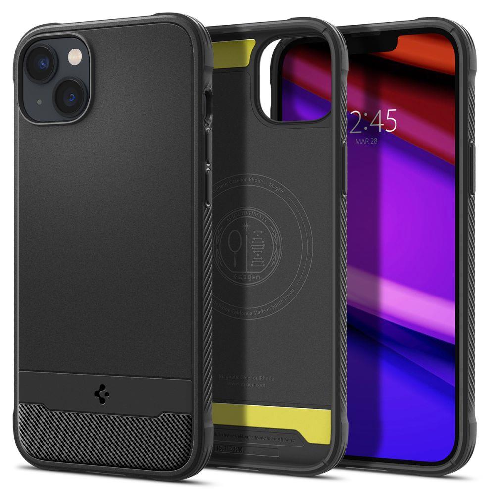 Spigen Rugged Armor Mag Case med MagSafe til iPhone 14 - Matte Black