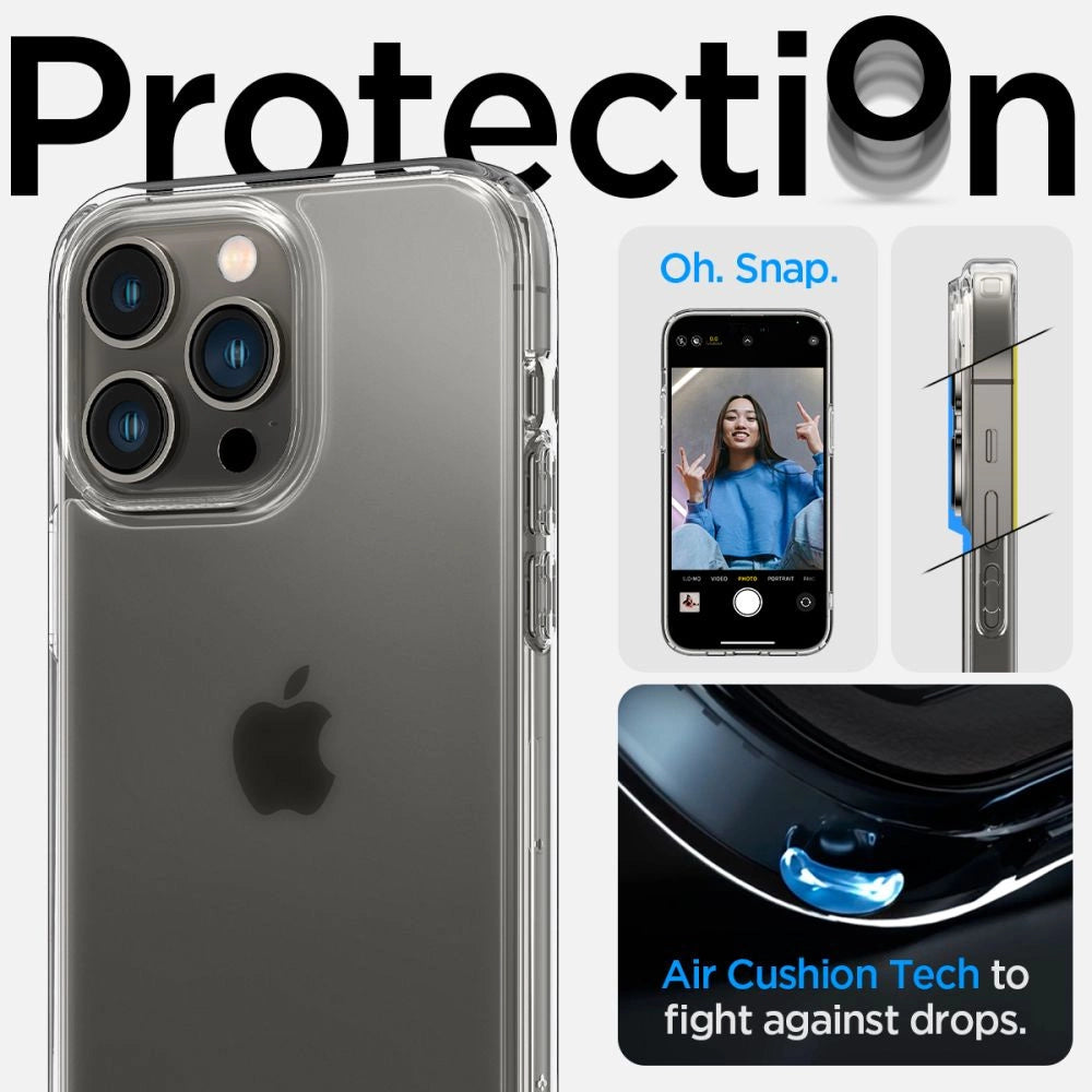 Spigen Ultra Hybrid iPhone 14 Pro Case - Mat klar