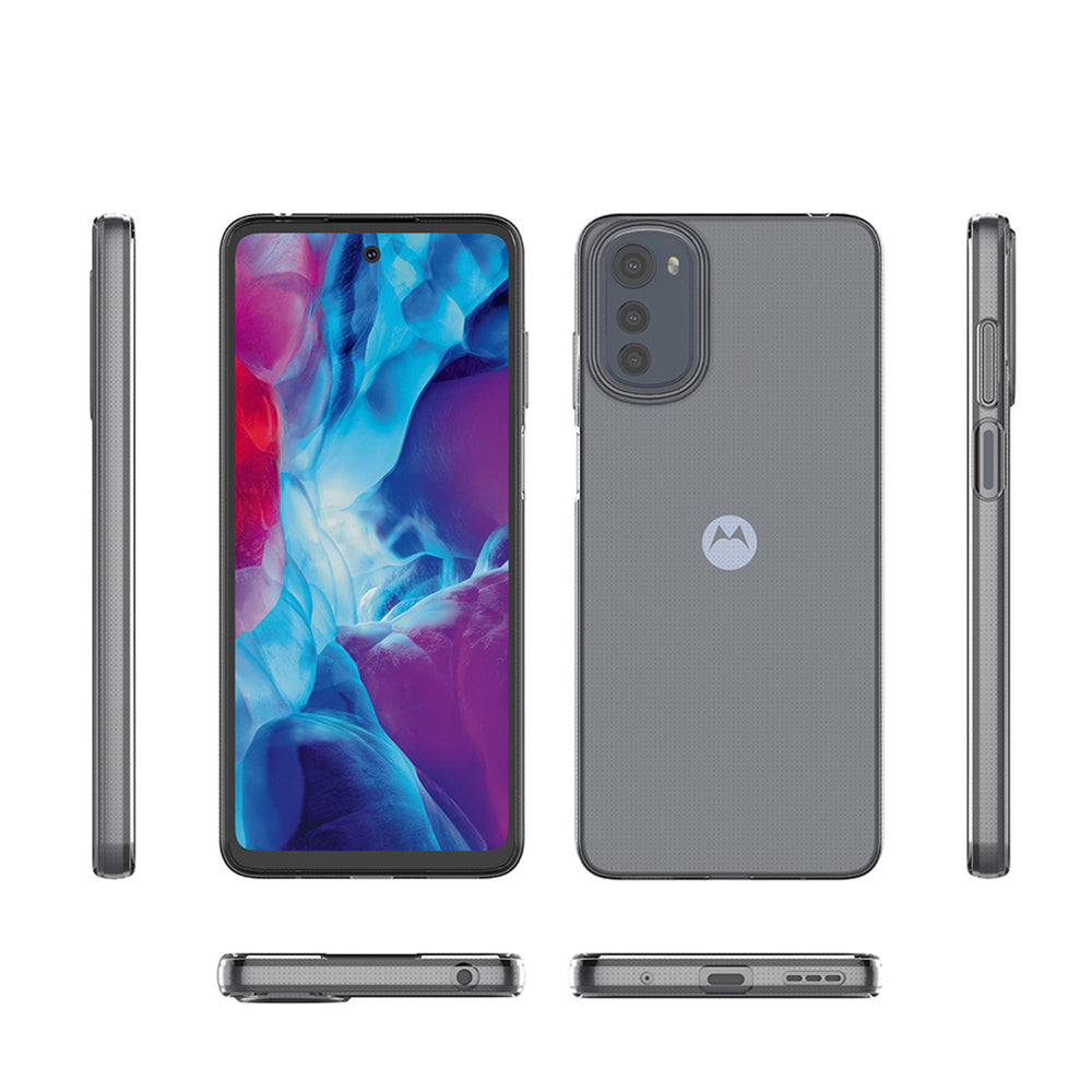 Ultra Clear 0,5 mm æske til Motorola Moto E32 tynd omslag gennemsigtig