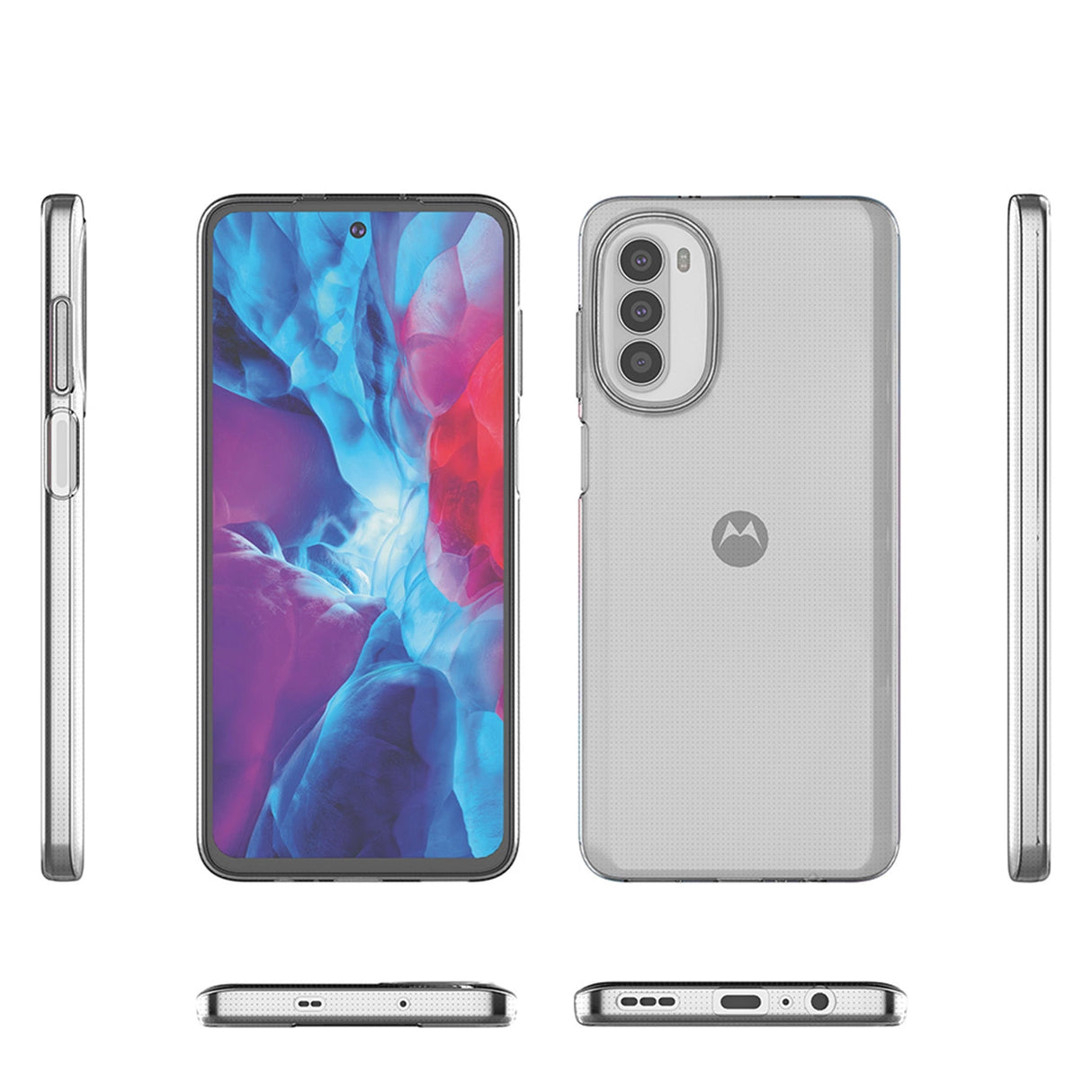 Ultra Clear 0,5 mm æske til Motorola Moto G82 5G / Moto G52 tynd omslag gennemsigtig