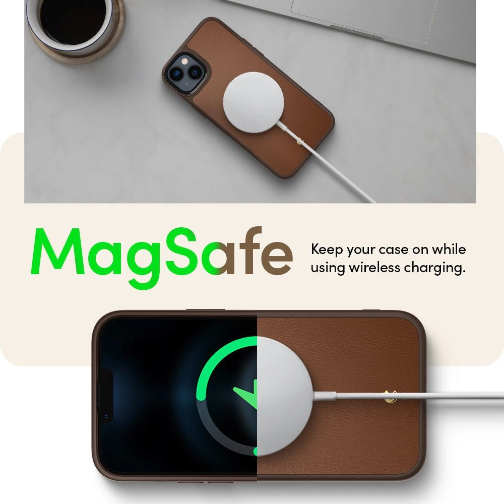 Spigen Cyrill Kajuk Mag Case med MagSafe til iPhone 14 Plus - Brunt
