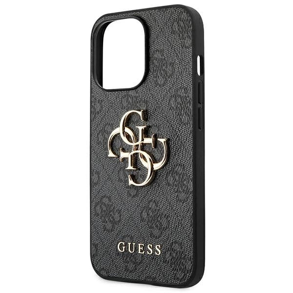 Guess GUHCP14L4GMGGR iPhone 14 Pro 6,1" szary/grå hardcase 4G Big Metal Logo