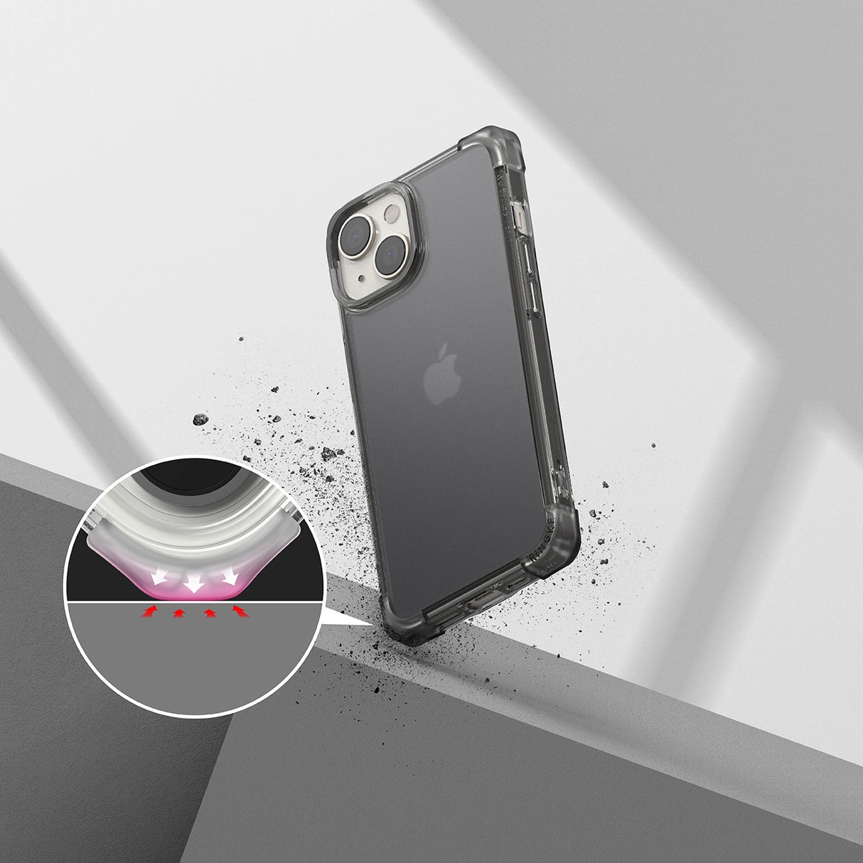 Ringke Fusion Bumper case for iPhone 14 Plus gray