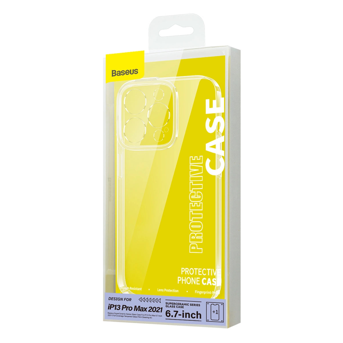 Baseus SuperCeramic Series Glass Case Glass Cover til iPhone 13 Pro Max 6.7 " 2021 + Rengøring Kit
