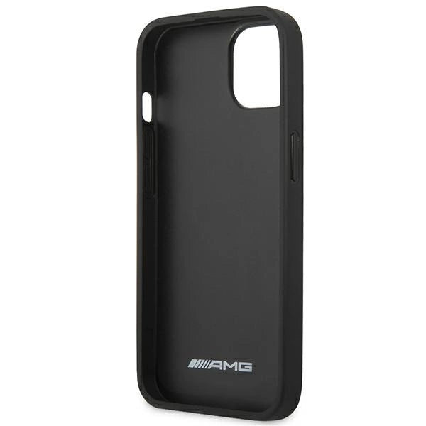AMG AMHCP14SDOLBK iPhone 14 6.1 "black / black hardcase Leather Hot Stamped